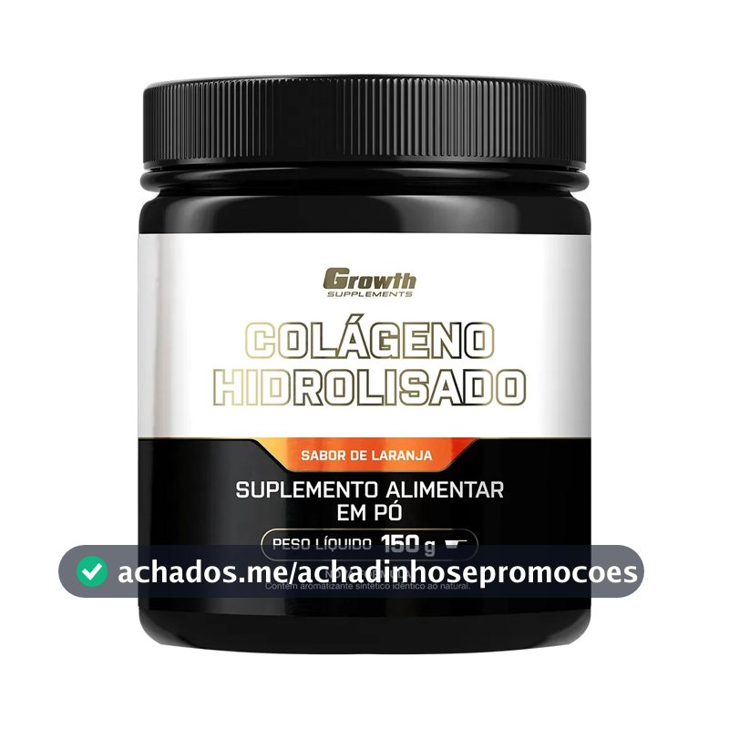 Colágeno Hidrolisado 150g Growth Supplements Laranja
