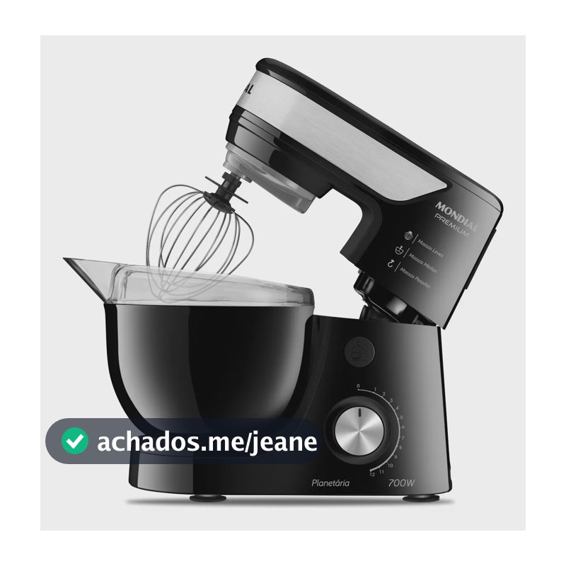 Batedeira Planetária, Mondial, 700W - BP-01P-B