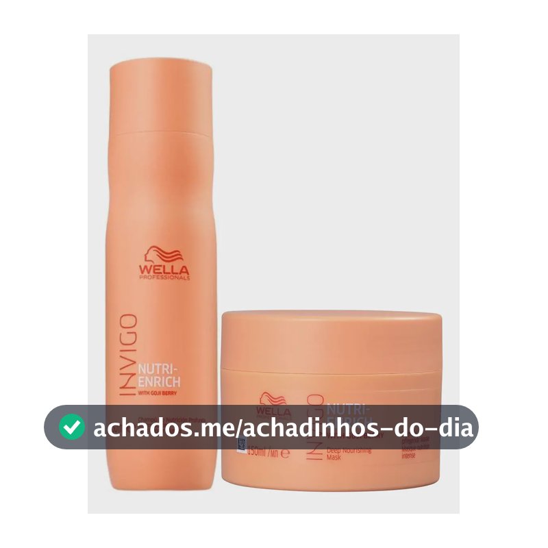 Kit Invigo Nutri Enrich Shampoo 250ml E Máscara 150ml
