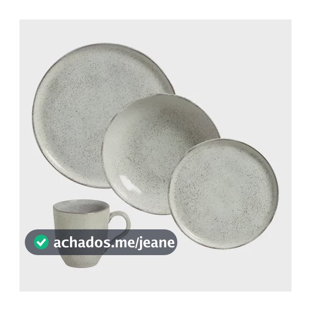 Aparelho de Jantar 16 Peças Porto Brasil Stoneware Bio Pistache Verde