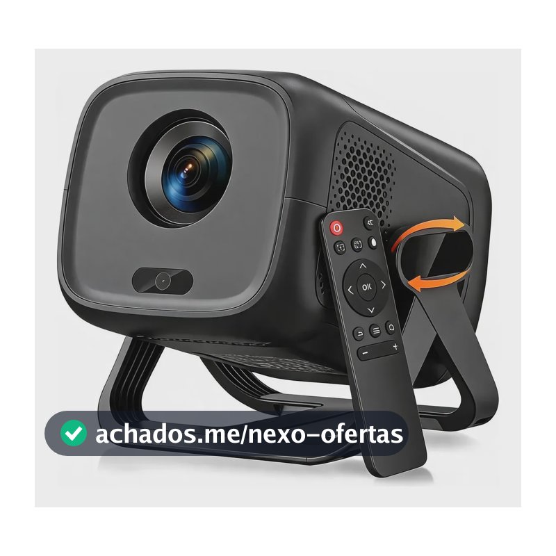 Projetor Smart Tv Portátil Full Hd 4k Android 11 Wi-fi Preto 127/220v