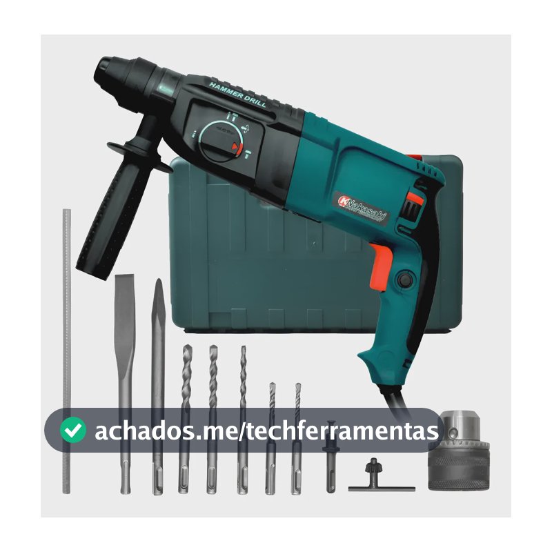 Martelete Perfurador Rompedor 1200w Profissional K Nakasaki Azul 220v 50 Hz/60 Hz