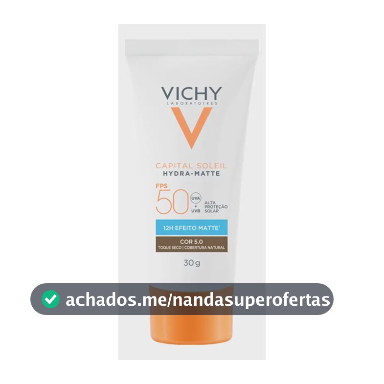 Protetor Solar Facial Hydra-matte Fps50 Cor 5.0 30g Vichy