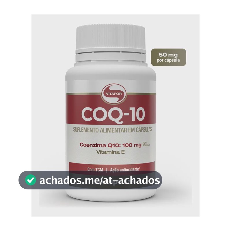 Coenzima Q10 Vitafor em cápsula Sem sabor