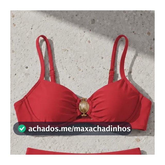 Biquíni Feminino Elegante Cintura Alta Com Bojo Praia Leve
