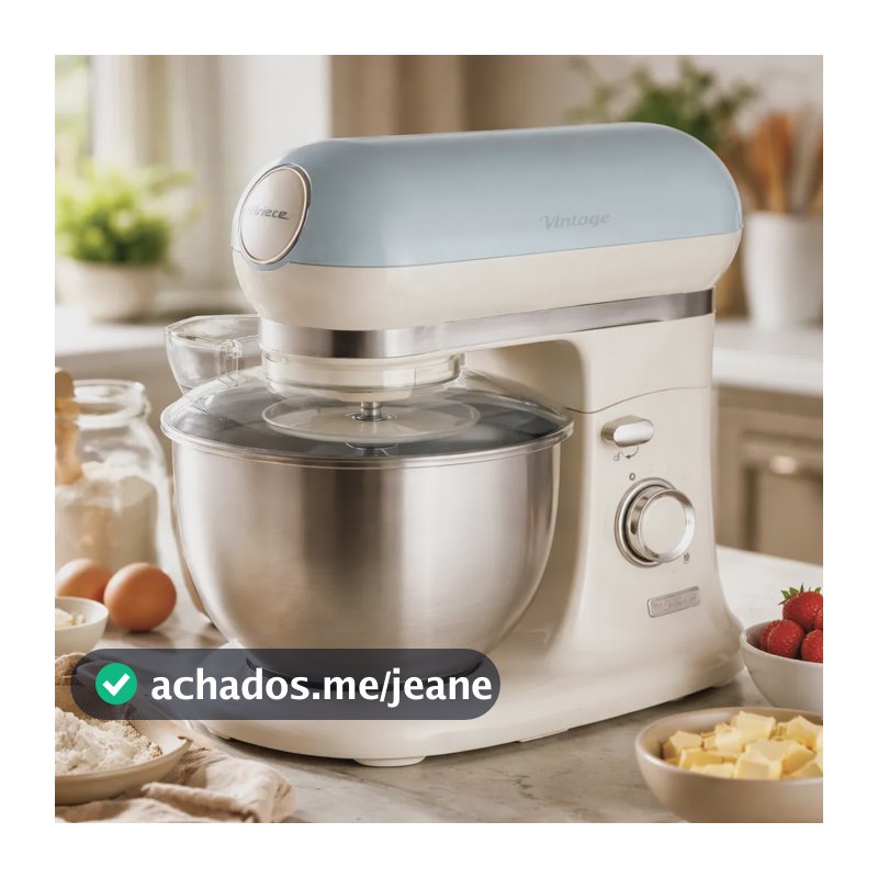 Batedeira Planetária 600w 220v Vintage Azul Ariete Azul-claro 127v