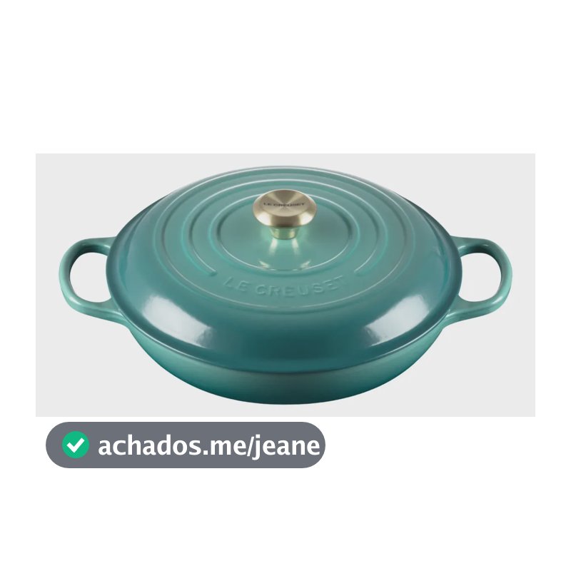 Caçarola Le Creuset Signature de 30 cm Azul EM FERRO FUNDIDO