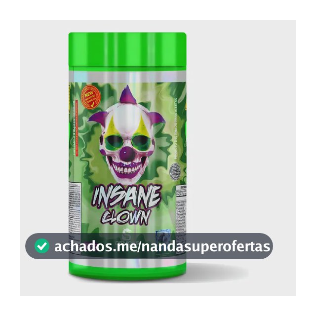 Suplemento em pó Demons Lab Beta alanina Pré Treino Insane Clown 350g Demons sabor Blueberry x 350g