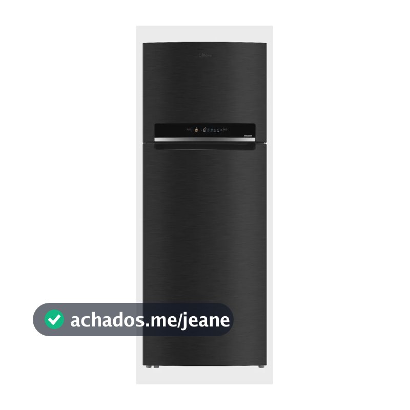 Geladeira Frost Free Duplex 473l Inverter Cor Preto Midea Preto