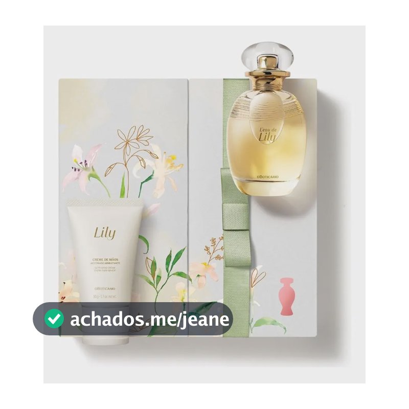 Kit Presente Boticário L'eau De Lily Feminino 75ml Floral