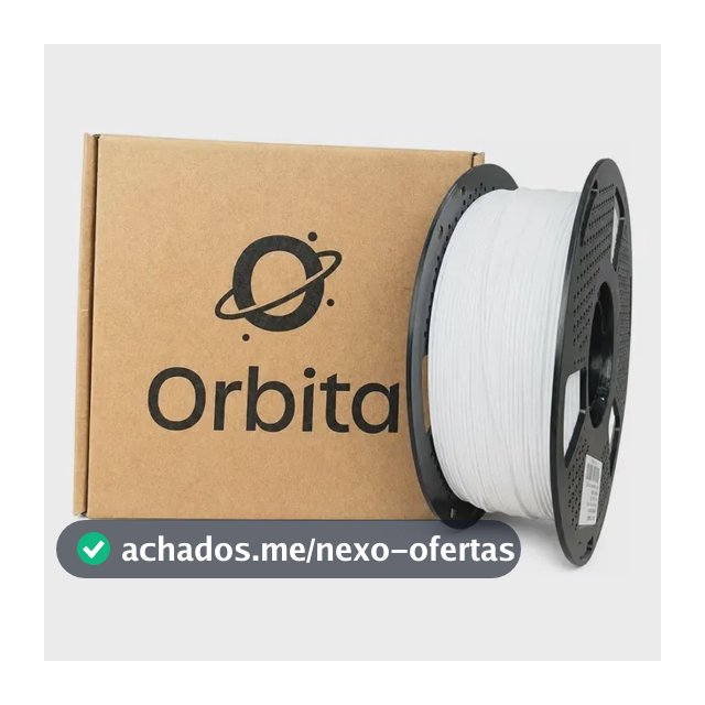 Filamento Petg Para Impressora 3d Orbita 1,75 Mm 1 Kg Branco