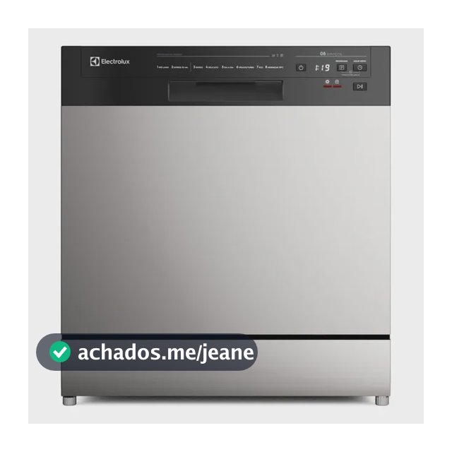 Lava-louça Electrolux Inox Com Programa Lava E Seca LS08E Cinza