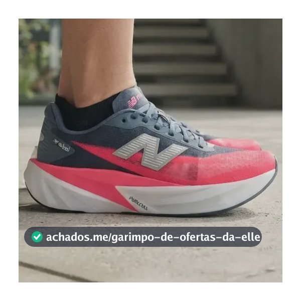 Tenis New Balance Fuelcell Rebel V5 Corrida Performance Marinho/rosa 37 Br