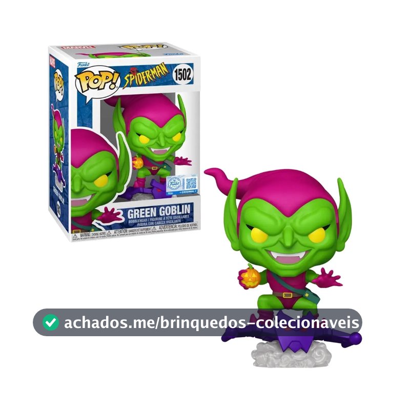 Boneco Funko Pop! Marvel Homem-aranha Duende Verde Candide