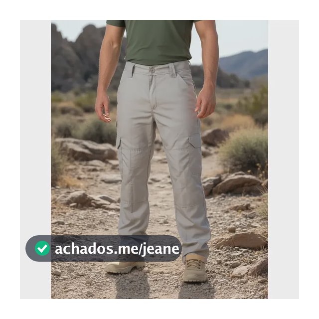 Calça Cargo Tática Militar Masculina Poly 6 Bolsos Reforçada