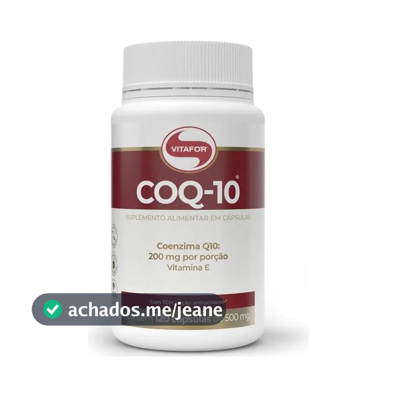 Coenzima Q10 Vitafor 200mg Por Porção 120caps