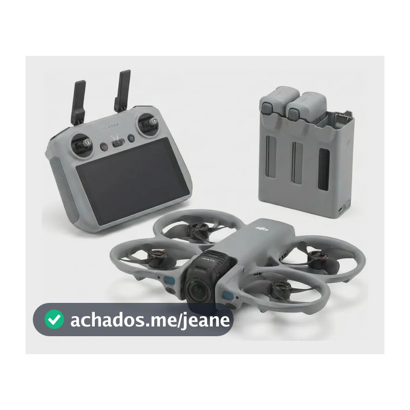 Drone Dji Avata 360 Combo Fly More Rc 2 (controle Com Tela) Cinza