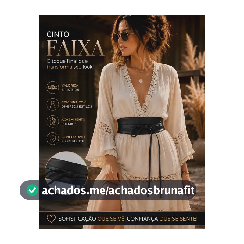 Cinto Feminino Faixa Vestido Laço Boho Chique Moda Corset Un Preto Liso 260