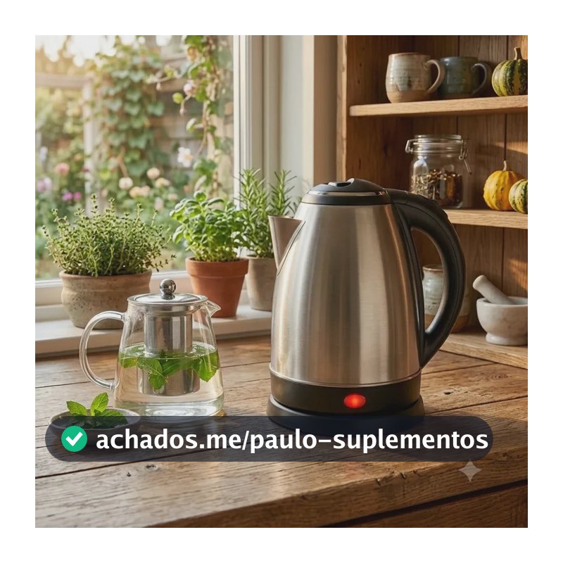 Chaleira Elétrica Divinamente 1,8 Litros de Inox com Desligamento Automático