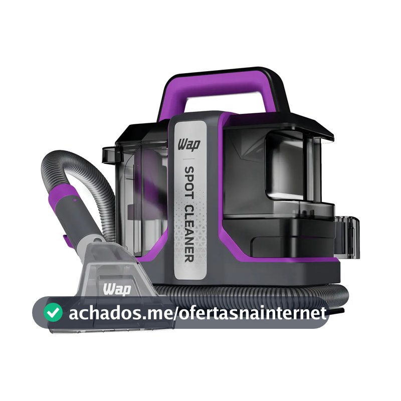 Extratora de Sujeira Portátil WAP Spot Cleaner W3 Borrifa Esfrega e Extrai 1450W de Potência e Bico de Autolimpeza
