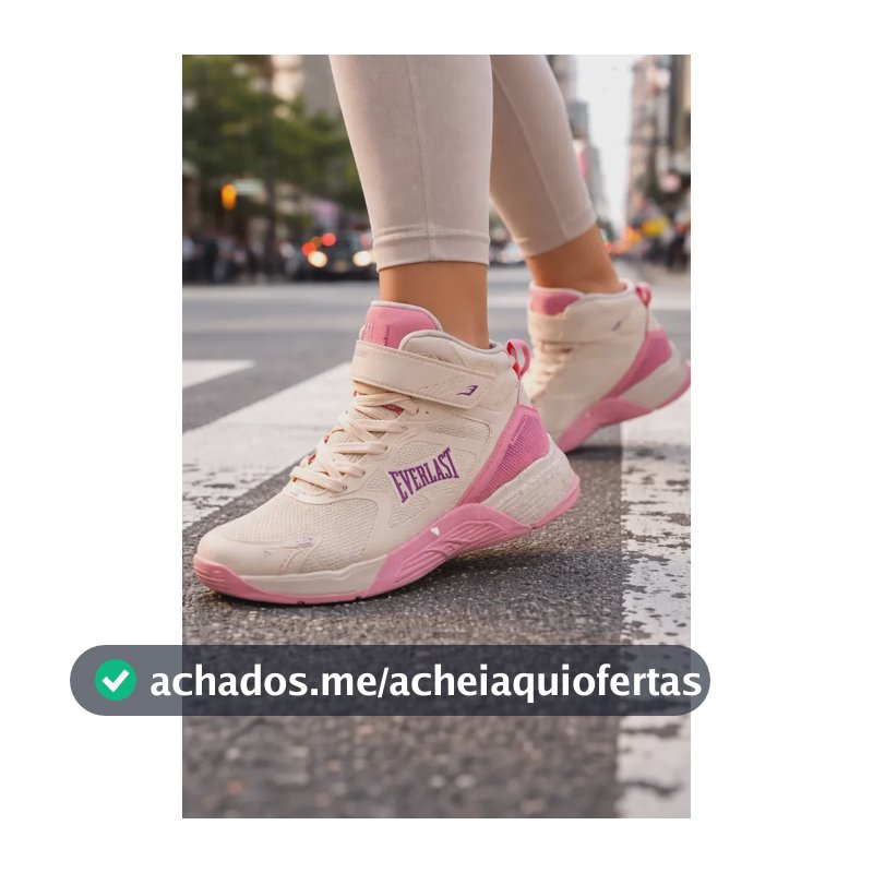 Tenis Everlast Feminino Monster Treino Academia Bota Confort Bege/rosa 40 Br