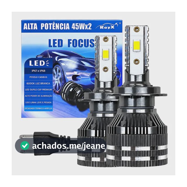 Rayx Focus Ultra Led 90w 13.000lm H1 H3 H7 H11 H27 Hb3 Hb4