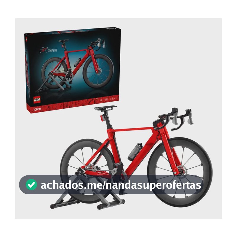 Lego Icons Bicicleta De Estrada Com 1015 Peças