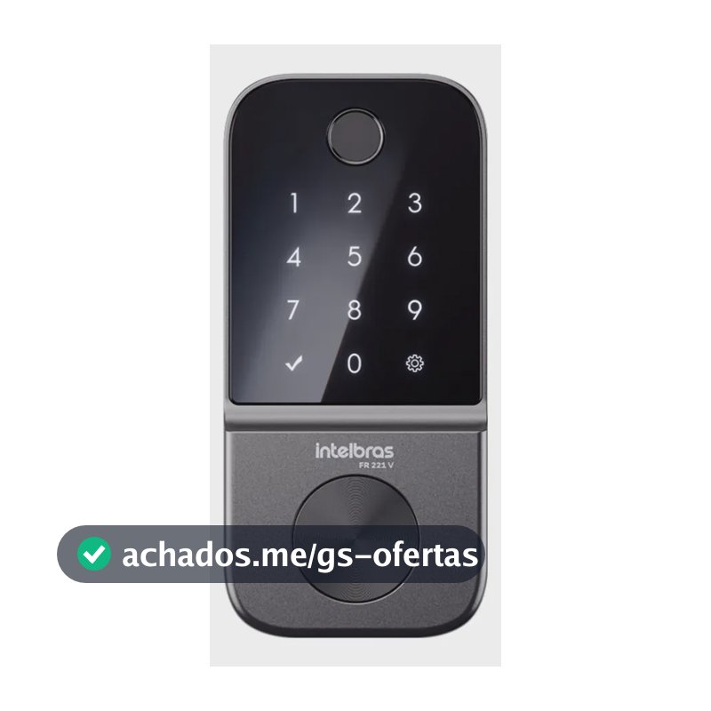 Fechadura Digital de Embutir Biométrica FR 221V Intelbras