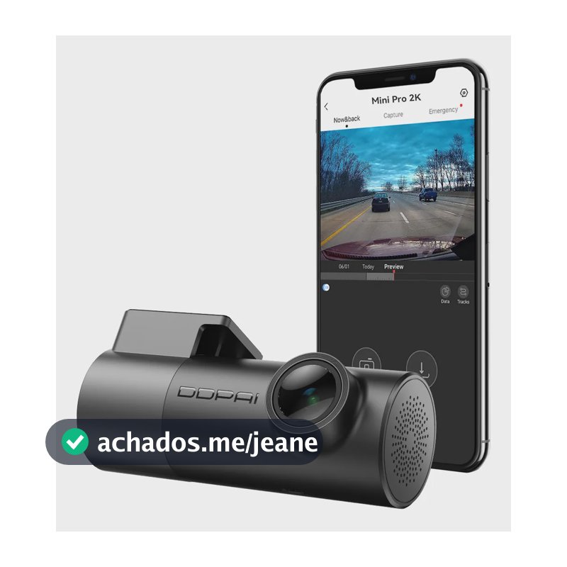 Câmera Veicular Ddpai Mini Pro 2k Para Carro Com App