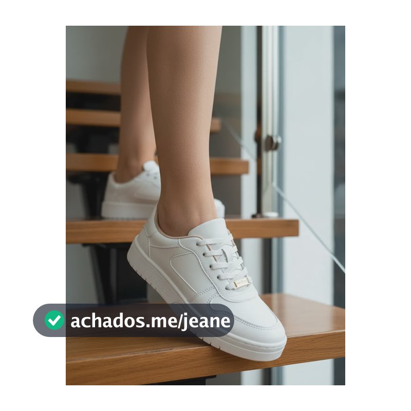 Tênis Moleca Original Casual Napa Confortável Dia A Dia Branco 34 Br