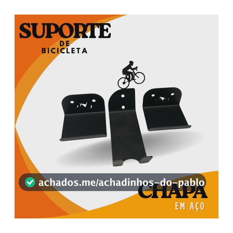 Suporte Para Bicicleta Suspenso Horizontal Reforçado Em Aço Preto 20 Kg Mtb Speed Resistente Pendurar