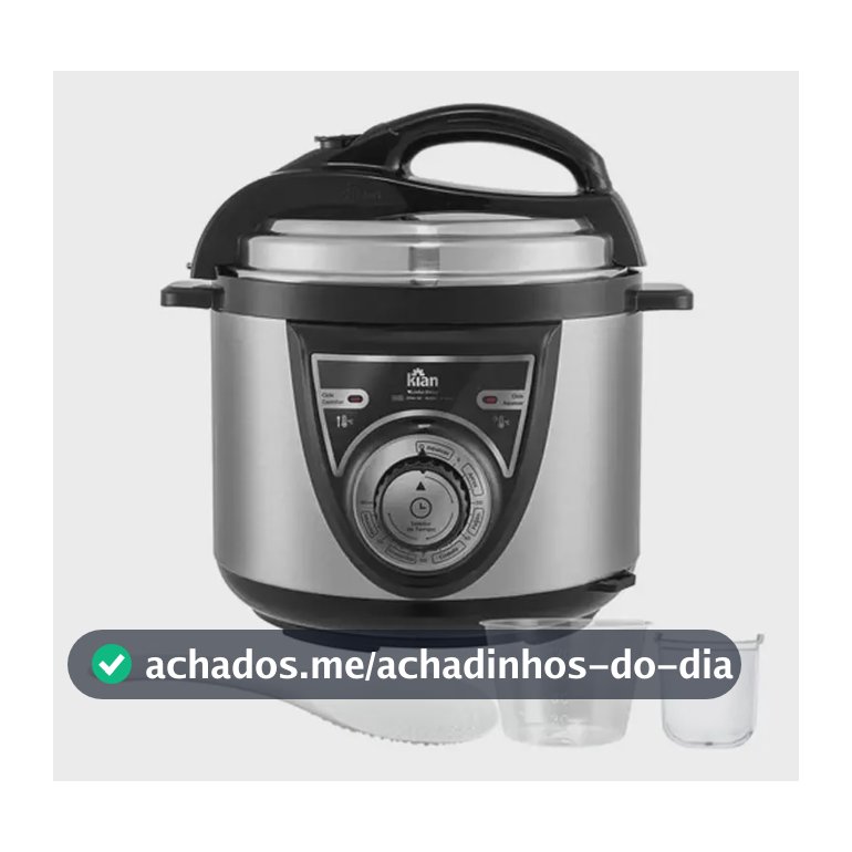 Panela De Pressão Elétrica Kian 4l Inox Acessórios Cor Prateado Frequência 50 Hz X 60 Hz
