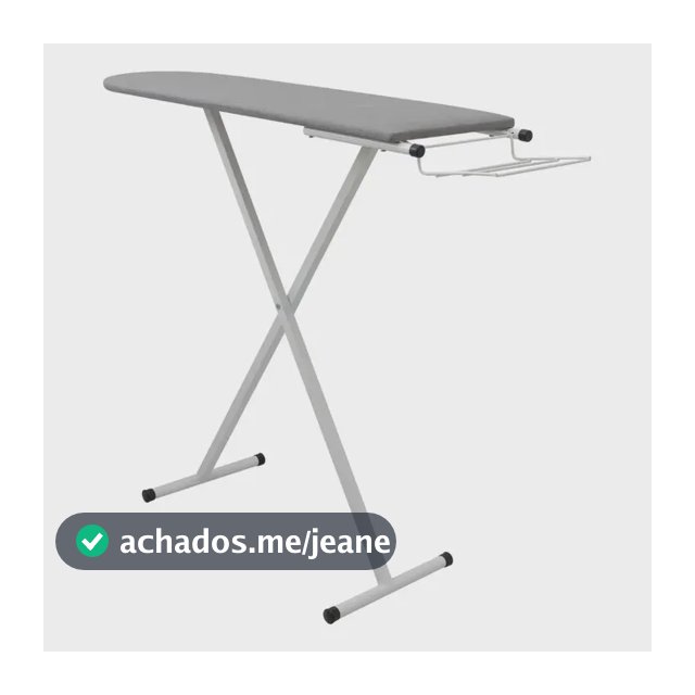 Mesa Tabua De Passar Roupa Slim Dobrável Reforçada Passadera Cor Branca Liso