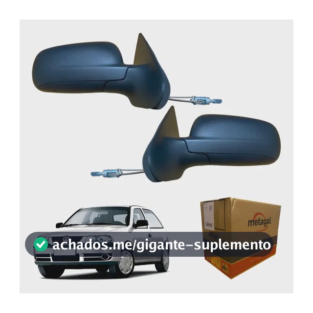 Par Retrovisor Gol Parati 4p Saveiro G3 G4 Base De Ferro