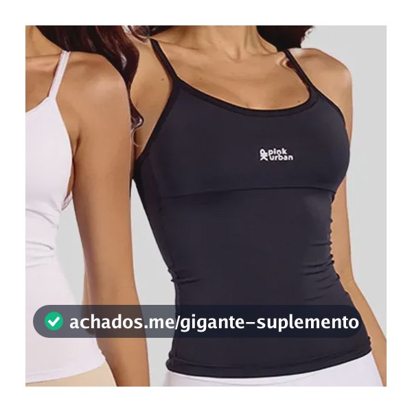 Kit 2 Regata Camiseta Alcinha Fitness Feminino Poliamida Black E White Colors M