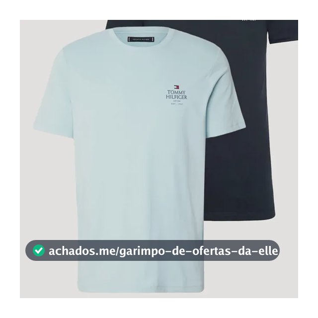 Kit Camisetas Tommy Hilfiger Love Azul Marinho/azul Claro Azul Marinho/azul Claro L/g