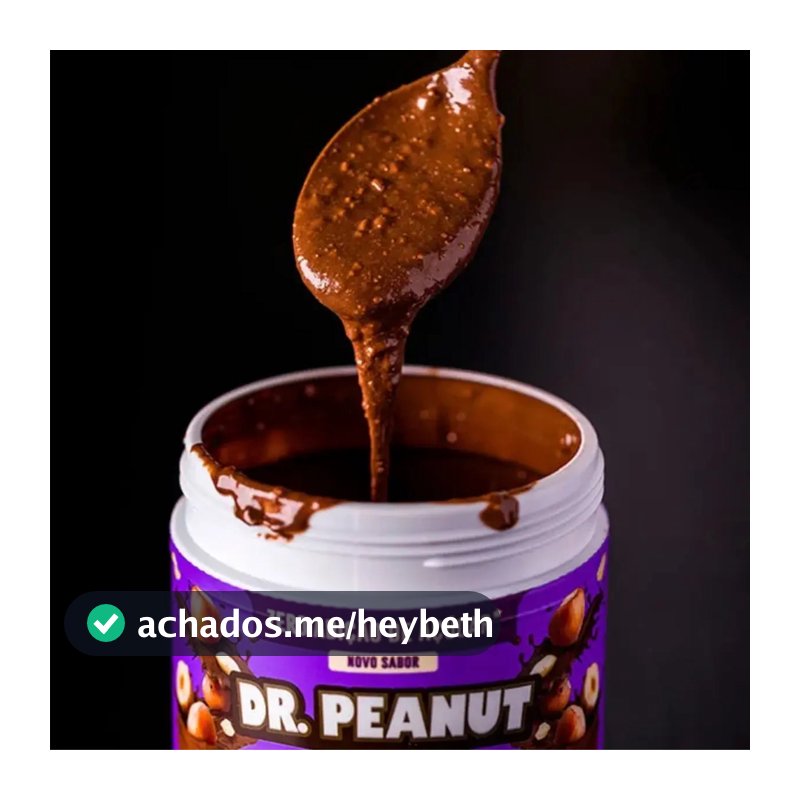 Amendoim, Proteínas, Gordura Dr. Peanut Creme de Amendoim Pasta 100% Original Dr. sabor Avelã x 600g