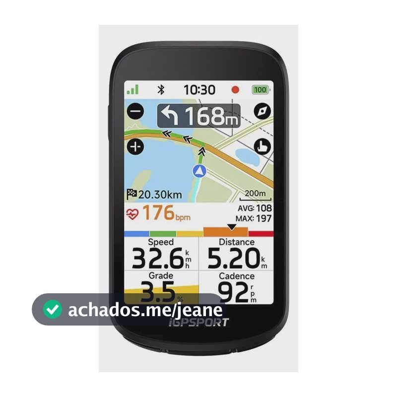 Ciclocomputador Com Gps Igpsport Bsc500 Tela Colorida Preto