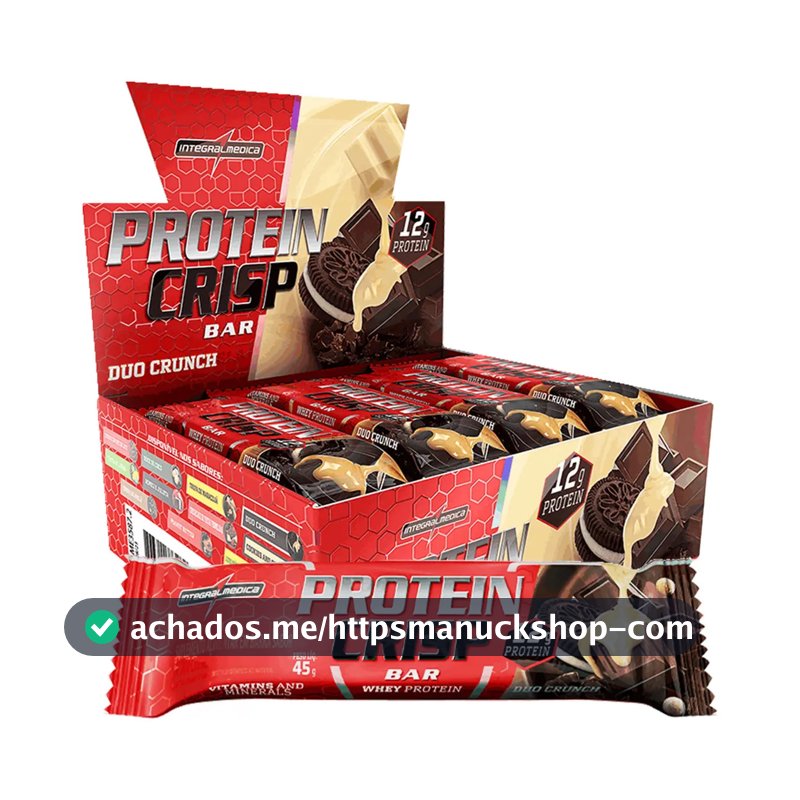 Barra de proteínas Integralmédica Protein Crisp sabor Duo Crunch x 540g 12 un