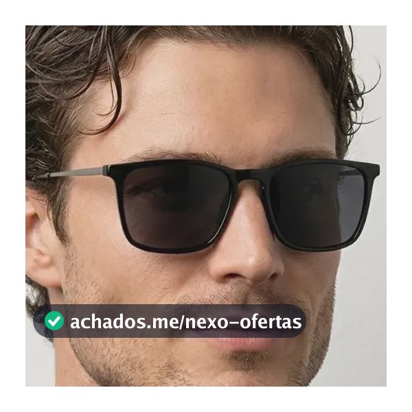 Óculos Escuro Retangular Unissex Uv400 Frete Gratis