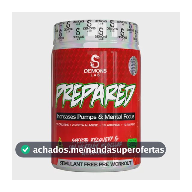 Pre Treino Prepared 300g Exotic Fruit - Demons Lab Exotic Fruit