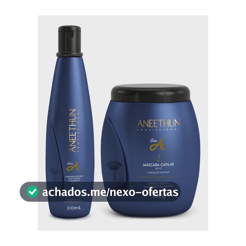 Kit Linha A Shampoo 300ml E Máscara 500g Aneethun