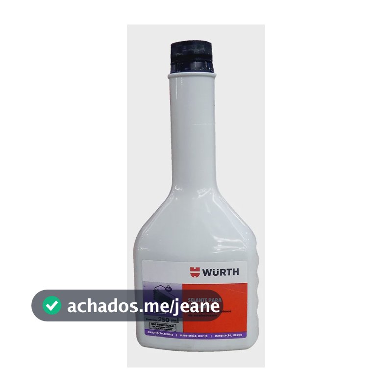 Selante Radiador Tapa Furo Biodegradável Wurth 250ml Cinza