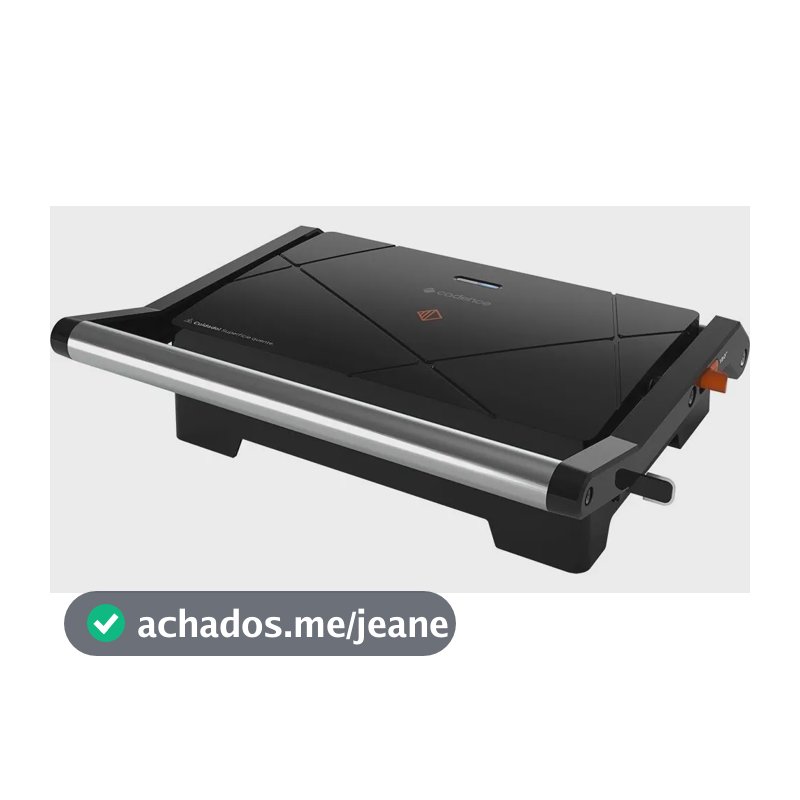 Grill Multiuso Contrast 1000w Grl616 Cadence Cor Preto