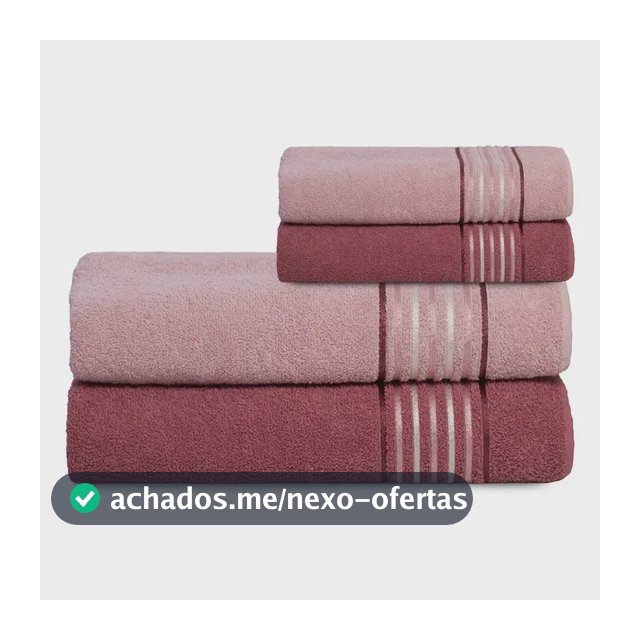Jogo Toalha Banho Banhão Vitta 4pçs 400g Algodão Camesa