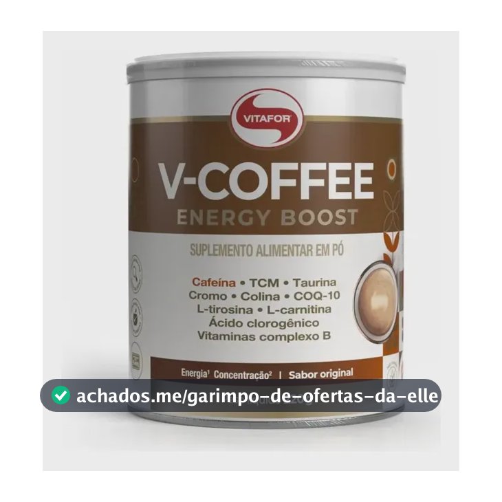 Suplemento V-coffee Energy Boost 220g Vitafor