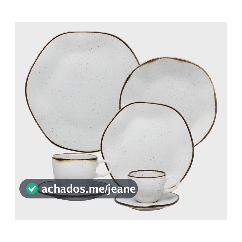 Aparelho De Jantar E Chá/café 42 Pçs Oxford Ryo Maresia