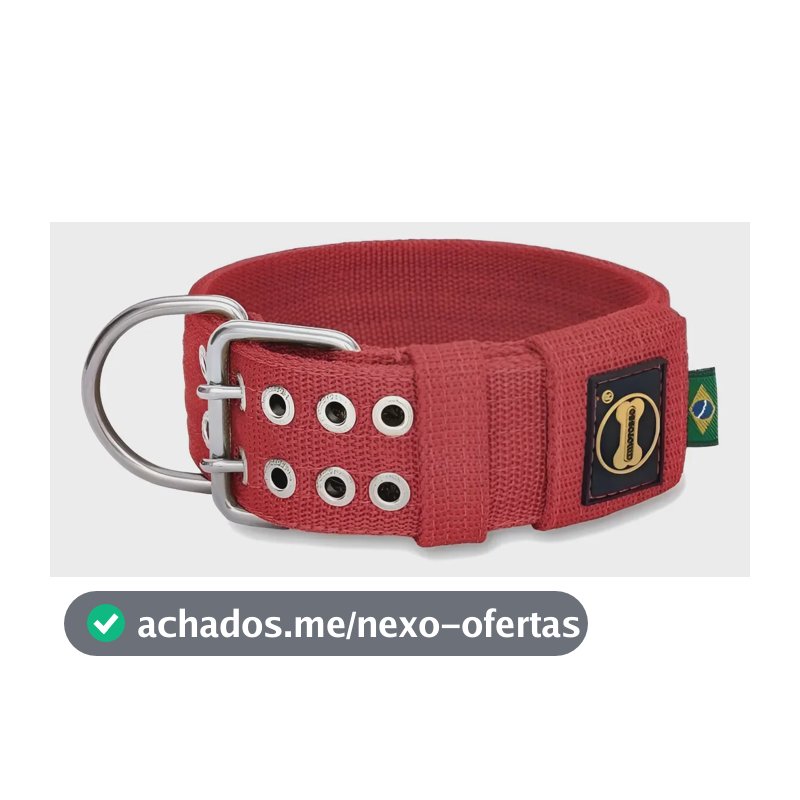 Coleira Cachorro Grande Forte Coleira Amorosso Coleira Forte Cor Vermelho Tamanho Da Coleira Gg