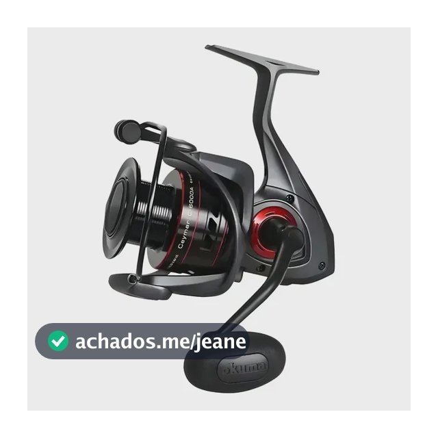 Molinete Okuma Ceymar C-6000a 8 Rolamentos Drag 15kg Pinhão Latão Preto Direito/esquerdo