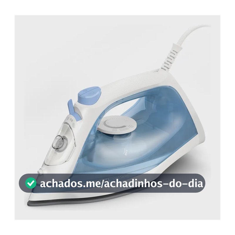Ferro de Passar a Vapor Philips Walita Dst1050 Série 1000 1700w Azul e Branco